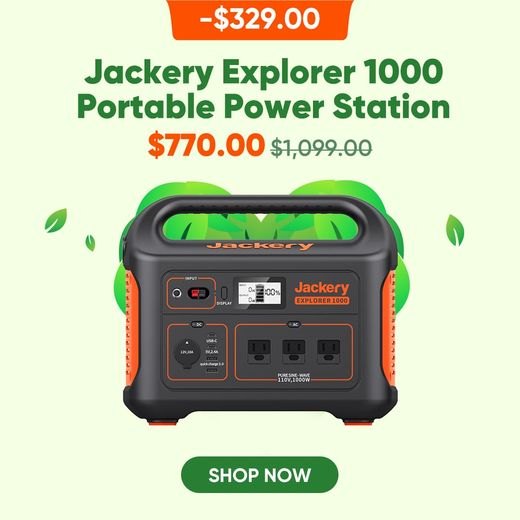 Jackery Explorer 1000 portable power station.